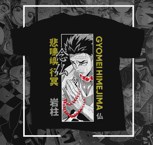 "Unleash the strength of Gyomei Himejima with our exclusive tee from APEKSH! Crafted from 100% cotton and weighing 180GSM for supreme comfort and durability. 💪⛩️ EmGyomei Himejima-DEMON SLAYER-Unisex