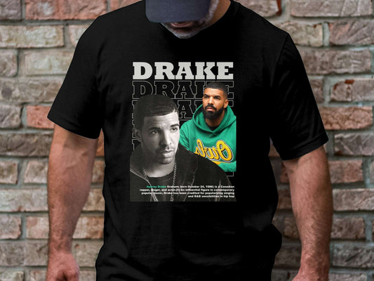 Exclusive Unisex Oversized T-Shirt featuring DRAKE prints. Crafted from 100% premium cotton, this t-shirt offers a luxurious feel and exceptional durability, ensurinDRAKE -Unisex Oversized