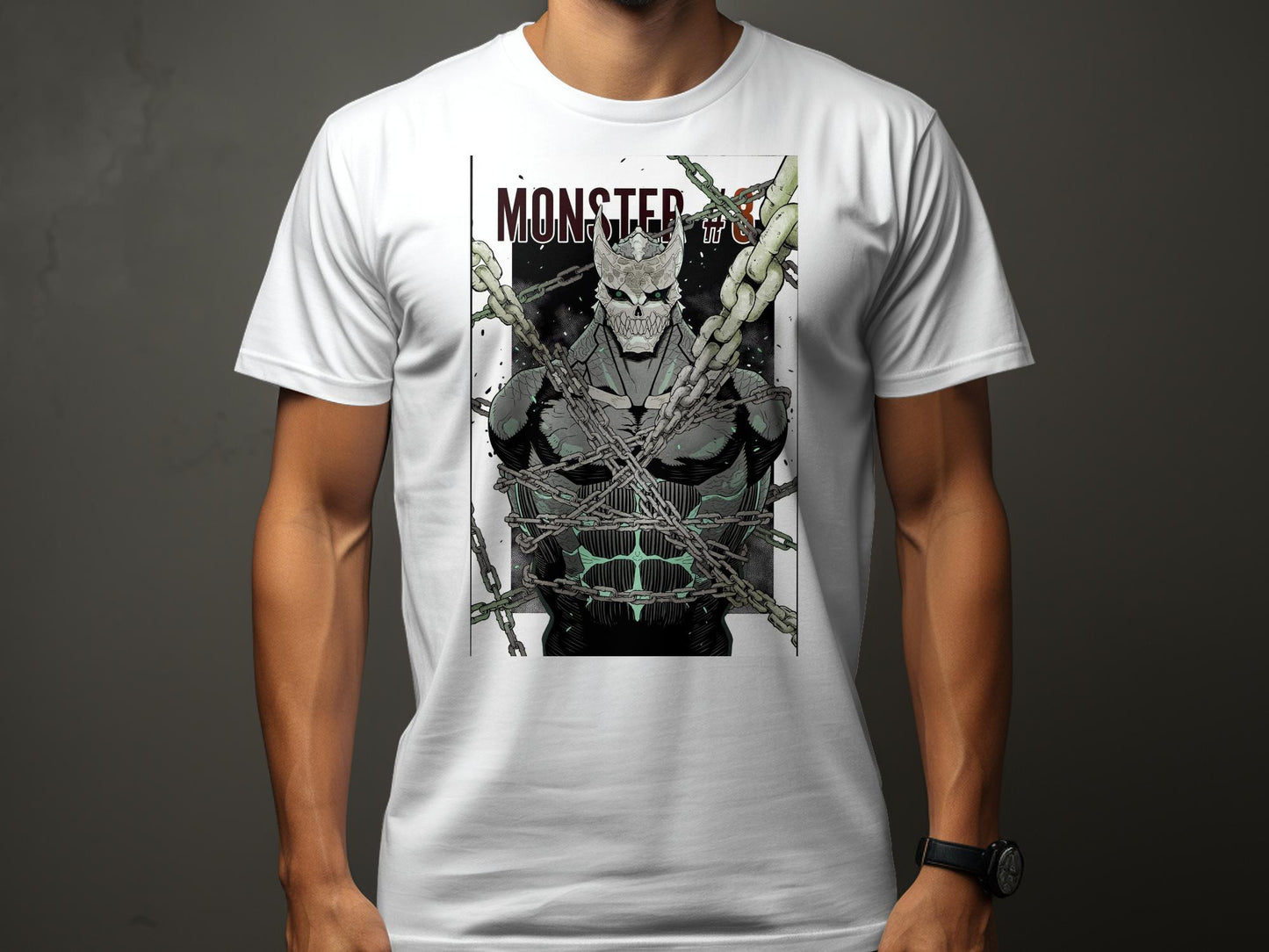 Kaiju No. 8 MONSTER Cotton Printed T-Shirt 👾👕
Embrace the power of Kaiju with our exclusive Kaiju No. 8 MONSTER Cotton Printed T-Shirt. This premium quality tee is8 MONSTER Printed