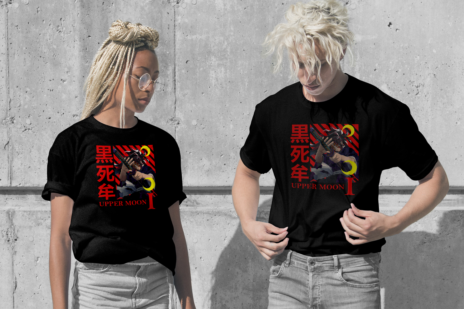 Front Design:


Graphic: Embrace the fierce elegance of Kokushibou from Demon Slayer with this striking front print. 🗡️🖤 Perfect for fans of the series and lovers KOKUSHIBOU-DEMON SLAYER-Unisex