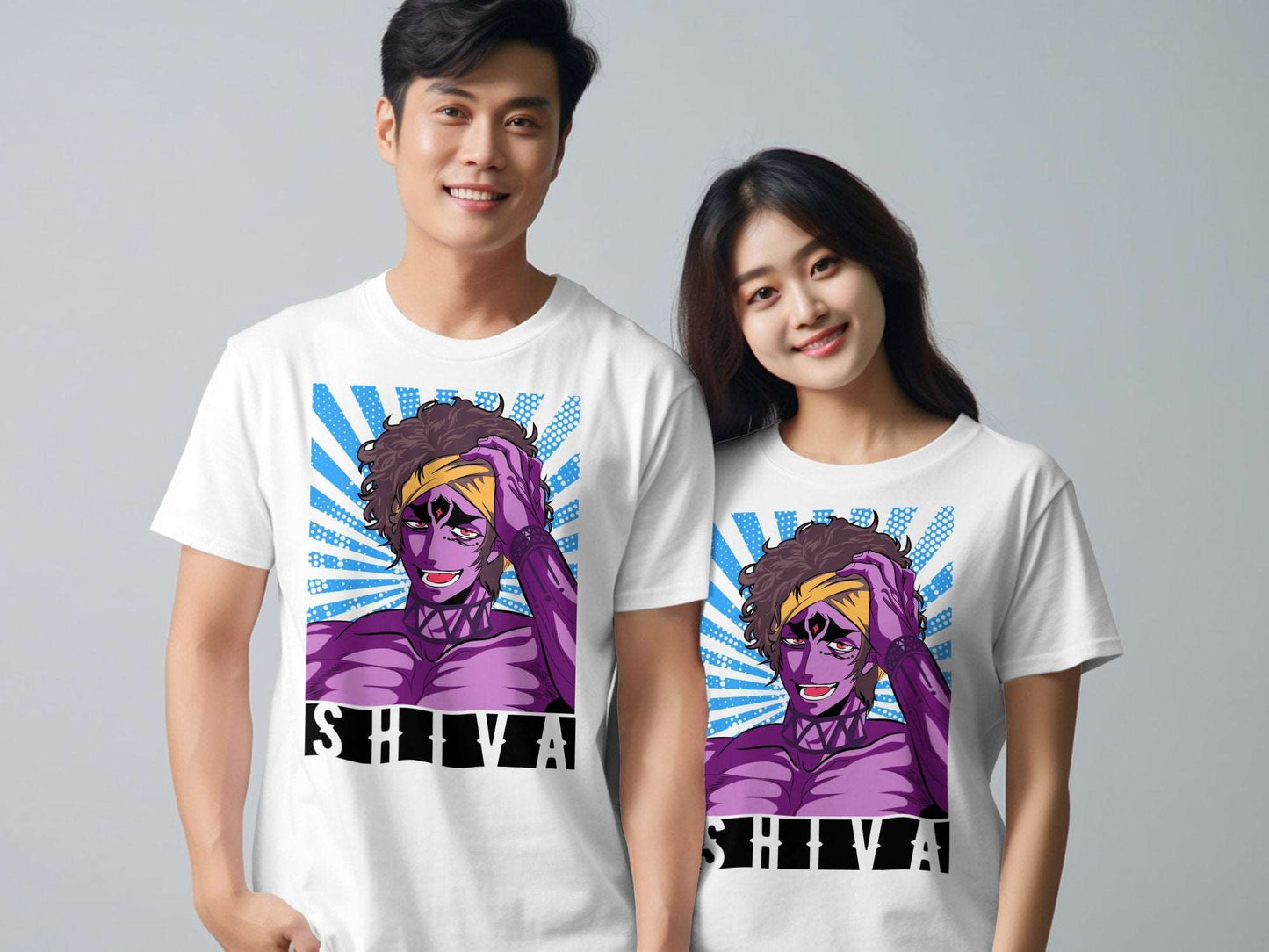 Celebrate the powerful and dynamic presence of Shiva from the popular anime Record of Ragnarok with this striking unisex t-shirt. Made from 100% premium cotton, thisRagnarok Unisex