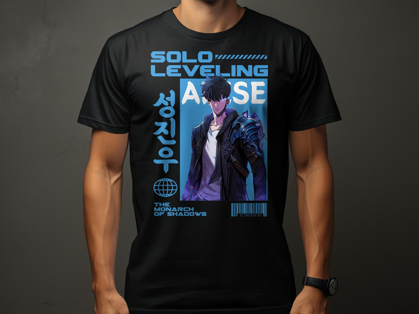 "Experience the rise of greatness with our exclusive ARISE 2 SOLO LEVELING printed t-shirt! Crafted on 180GSM 100% cotton with a luxurious bio finish, this premium-qARISE 2 - SOLO LEVELING- UNISEX