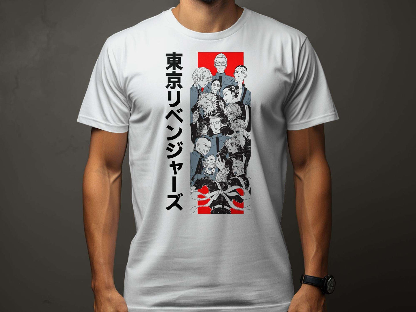 "Dive into the thrilling world of Tokyo Revengers with our Anime T-Shirt. Crafted from premium 100% cotton and weighing 180GSM, this half-sleeve tee is the epitome oTokyo Manji Gang - Tokyo Revengers-Unisex