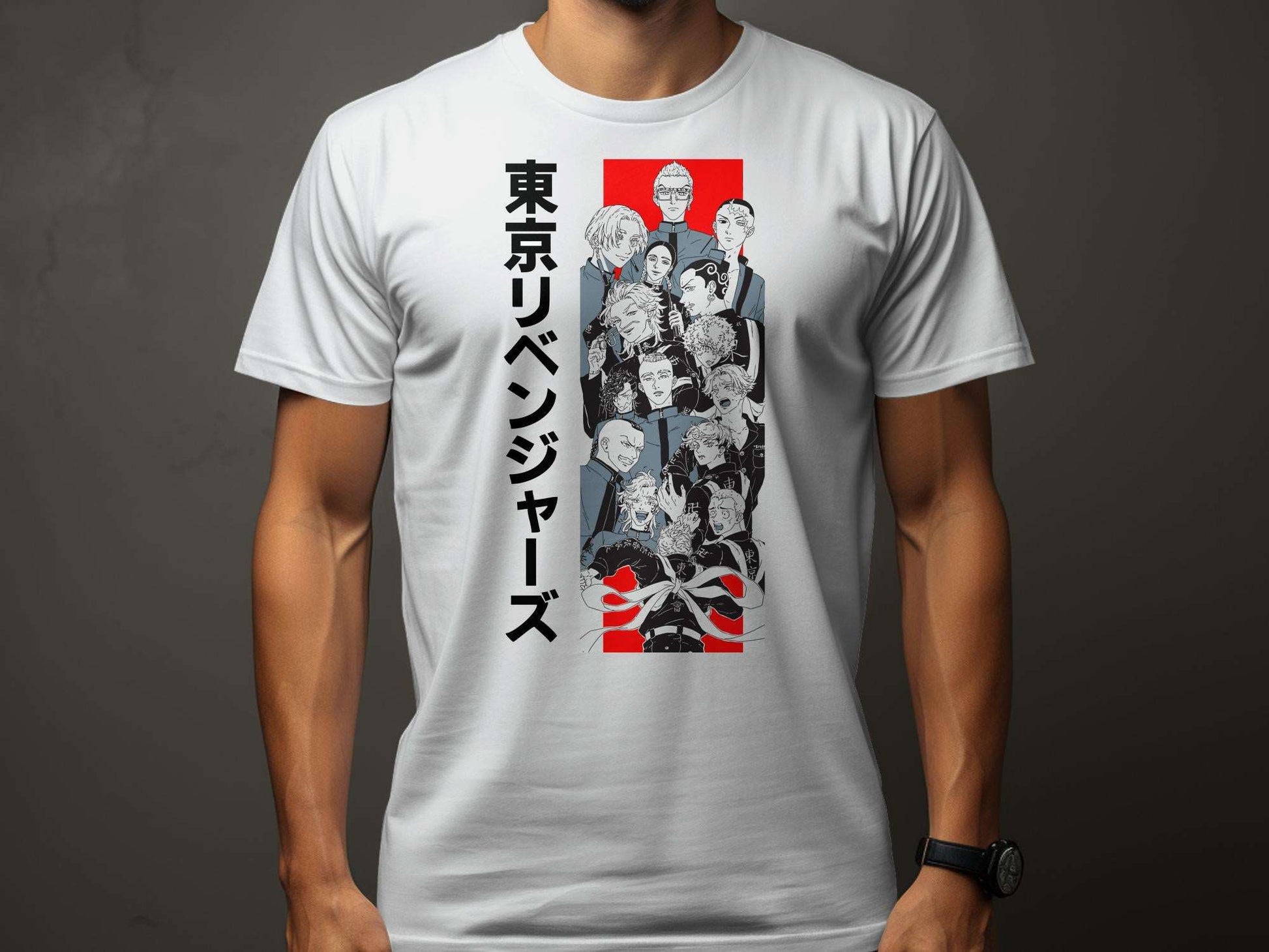 "Dive into the thrilling world of Tokyo Revengers with our Anime T-Shirt. Crafted from premium 100% cotton and weighing 180GSM, this half-sleeve tee is the epitome oTokyo Manji Gang - Tokyo Revengers-Unisex