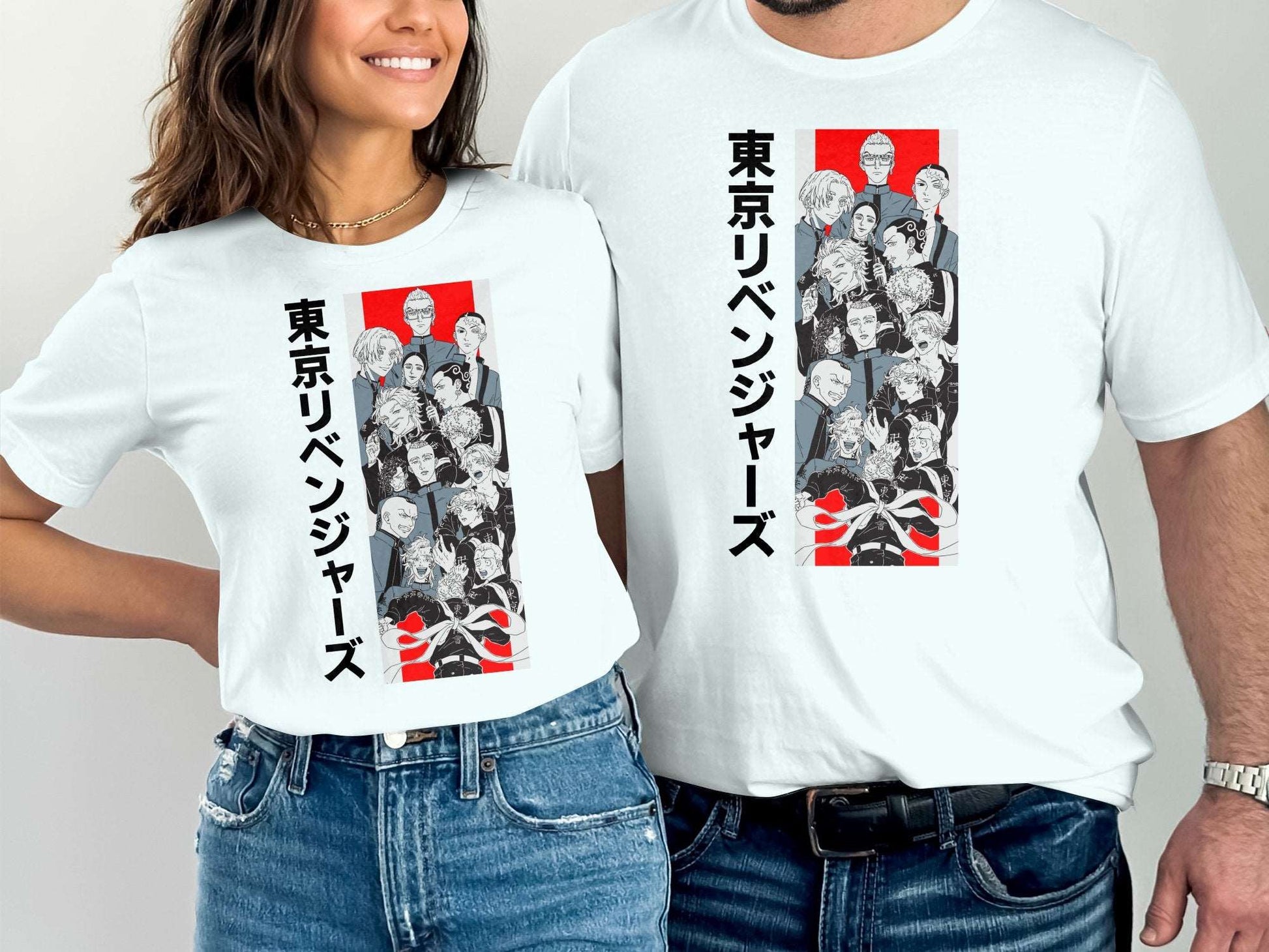 "Dive into the thrilling world of Tokyo Revengers with our Anime T-Shirt. Crafted from premium 100% cotton and weighing 180GSM, this half-sleeve tee is the epitome oTokyo Manji Gang - Tokyo Revengers-Unisex