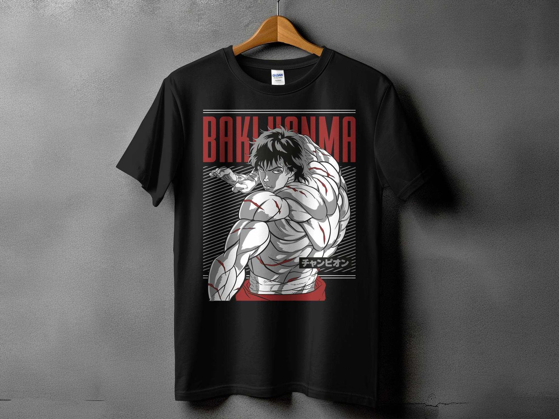 "Introducing our exclusive BAKI HANMA printed t-shirt, designed to captivate fans and fashion enthusiasts alike. Crafted with precision on 180GSM 100% cotton with a BAKI HANMA 1-Unisex