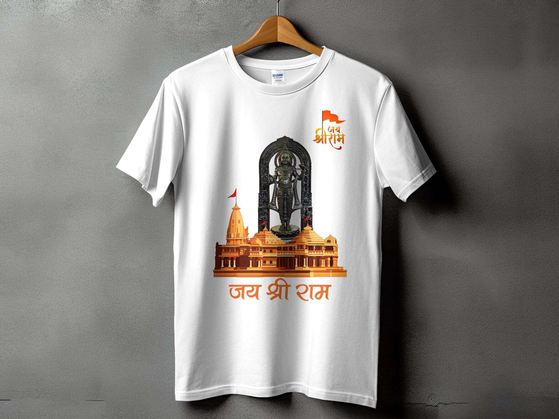 Dive into the divine with our Shree Ram Lalla Ayodhya T-Shirt, a testament to your spiritual connection and cultural pride. This exclusive half-sleeve t-shirt is cra-Shirt - 100% Cotton, 180GSM, Half Sleeve