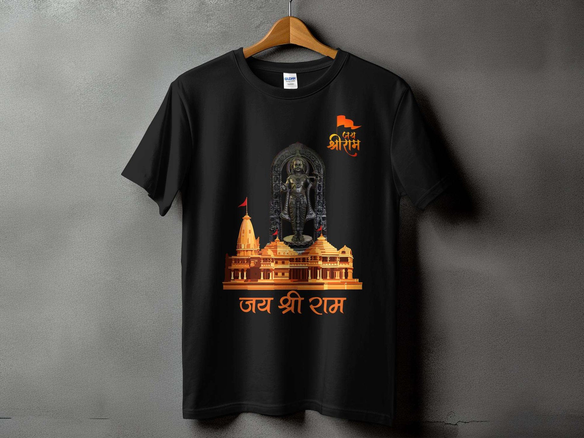 Dive into the divine with our Shree Ram Lalla Ayodhya T-Shirt, a testament to your spiritual connection and cultural pride. This exclusive half-sleeve t-shirt is cra-Shirt - 100% Cotton, 180GSM, Half Sleeve