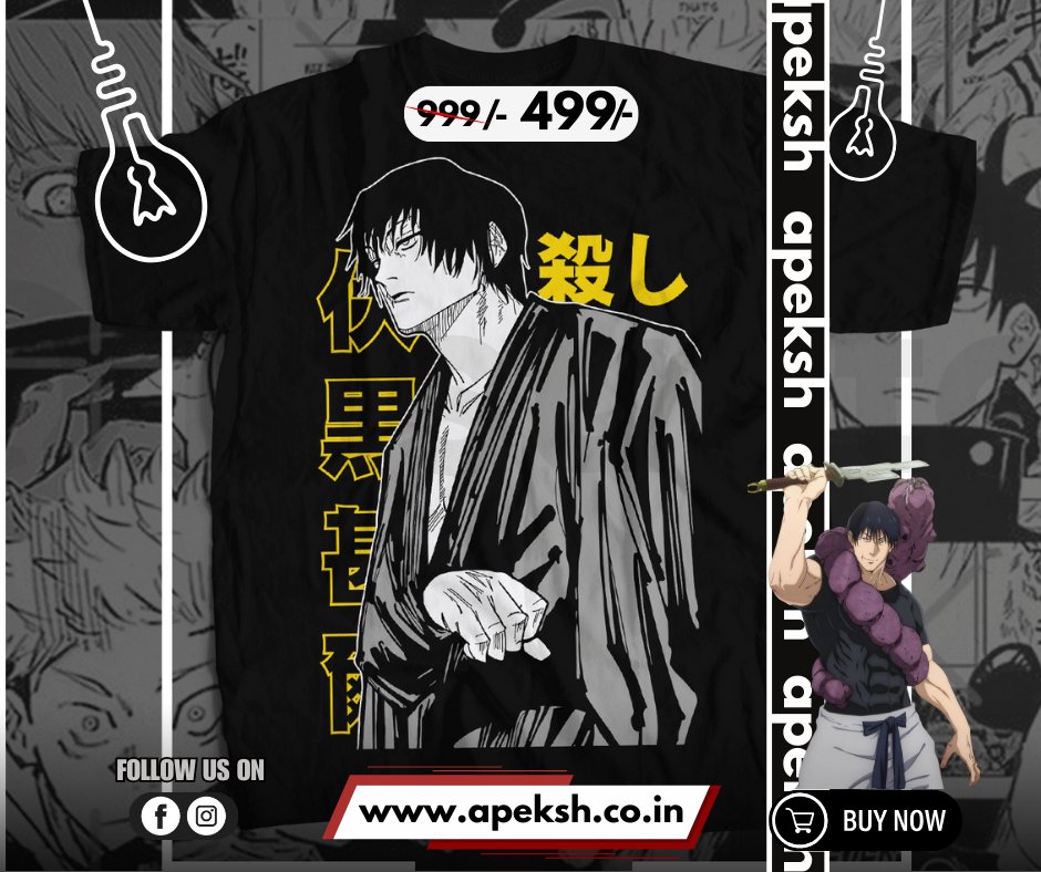 TOJI Jujutsu Kaisen Unisex Anime T-Shirt - APEKSH